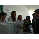 Muestra Imagen DG de espacios naturales, Delegado Provincial MA y Consejero MA conociendo Algas de Bolonia